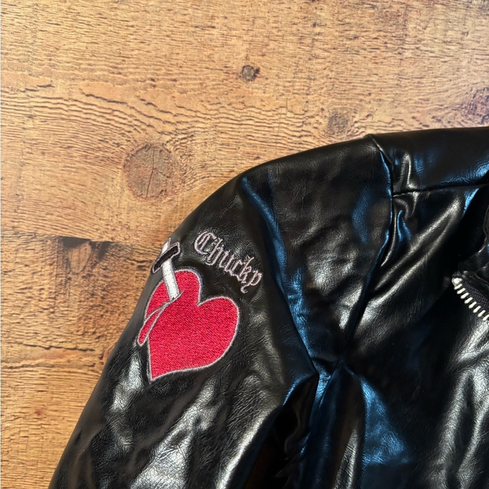 Spirit Halloween Bride of Chucky (Tiffany) biker jacket and wig costume - Picture 8 of 11